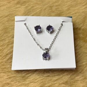 EFFY Purple Necklace and Earring Set